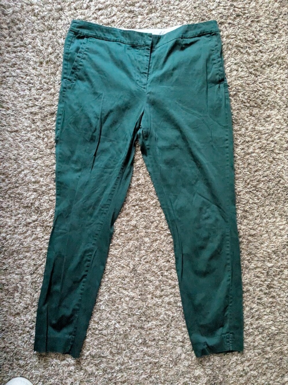 Forever 21 Dark Green Straight Leg Jeans